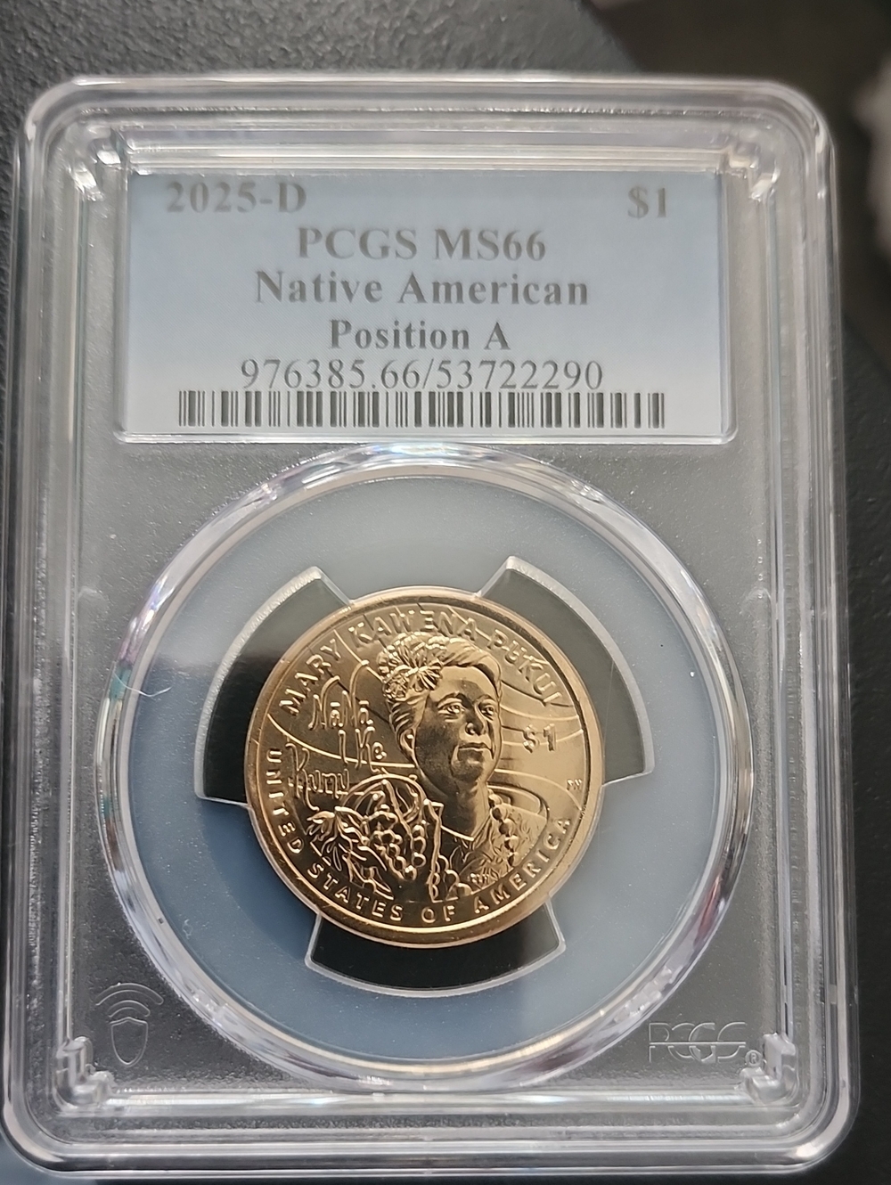 PCGS MS66 2025-D Native American $1 Coin - Position A Super Nice